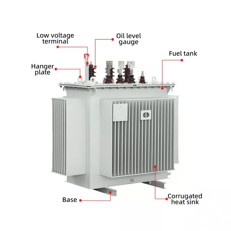 11KV इनपुट 0.4KV आउटपुट थ्री फेज ऑइल इमर्स्ड ट्रान्सफॉर्मर